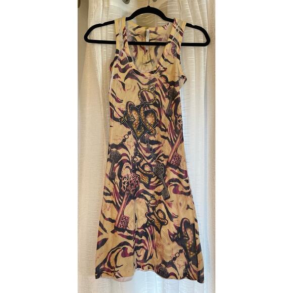 Ocean Breeze Artsy Tank Dress Studded Size Small - Picture 1 of 2